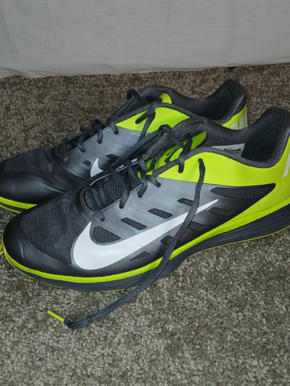 Nike Lunar Vapor Trainee Gray Green Shoes for Men‎ Size 13 Men Shoes